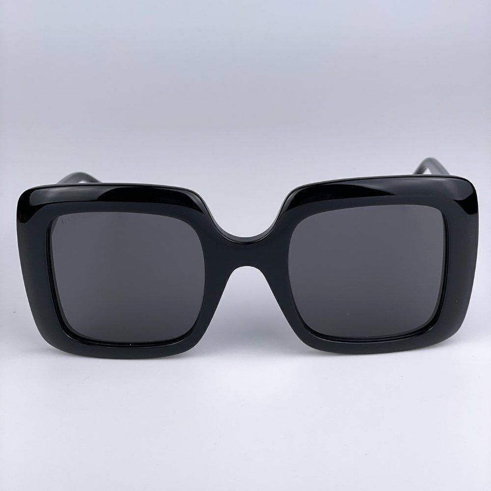 NEW Gucci Logo GG0896S 001 Black Square Oversized Women Sunglasses - Picture 3 of 13
